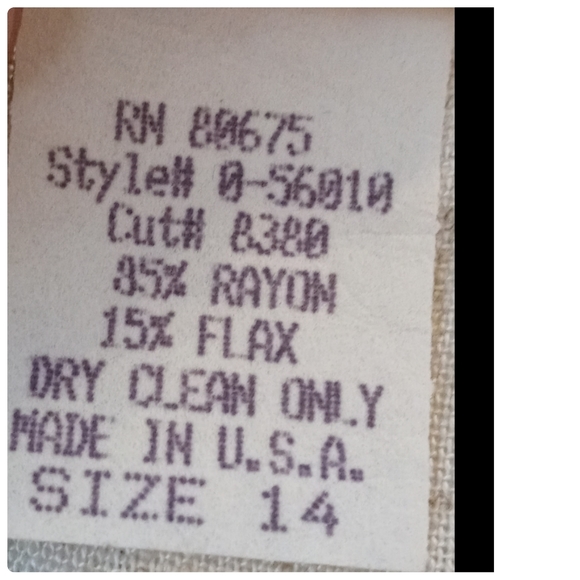 Linen Flax Blend RED n BLACK Long Wrap Skirt Sarong Size 14 Aztec Tribal Print● - Picture 9 of 12